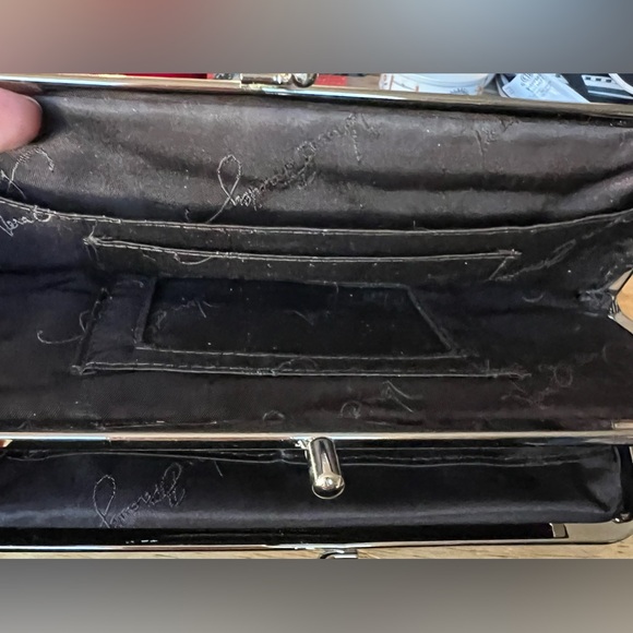 Vera Bradley Double Kiss Lock Clutch Wallet Puccini Retired Pattern Floral - Picture 7 of 10